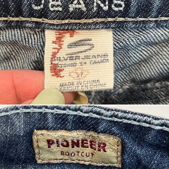 SILVER Jeans Pioneer Bootcut Size 27 Flap pockets - Picture 9 of 9